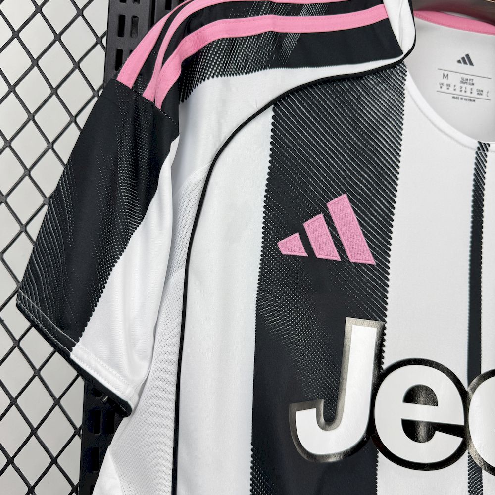 Juventus 2025/26 Home With New Sponsors Jersey