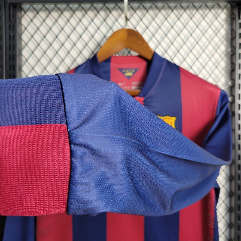 Retro Barcelona 2014/15 Home Long Sleeve Jersey