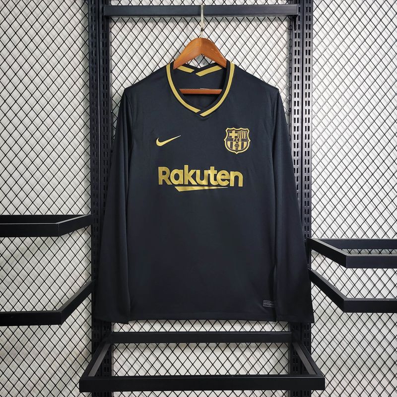 Retro Barcelona 2020/21 Away Long Sleeve Jersey