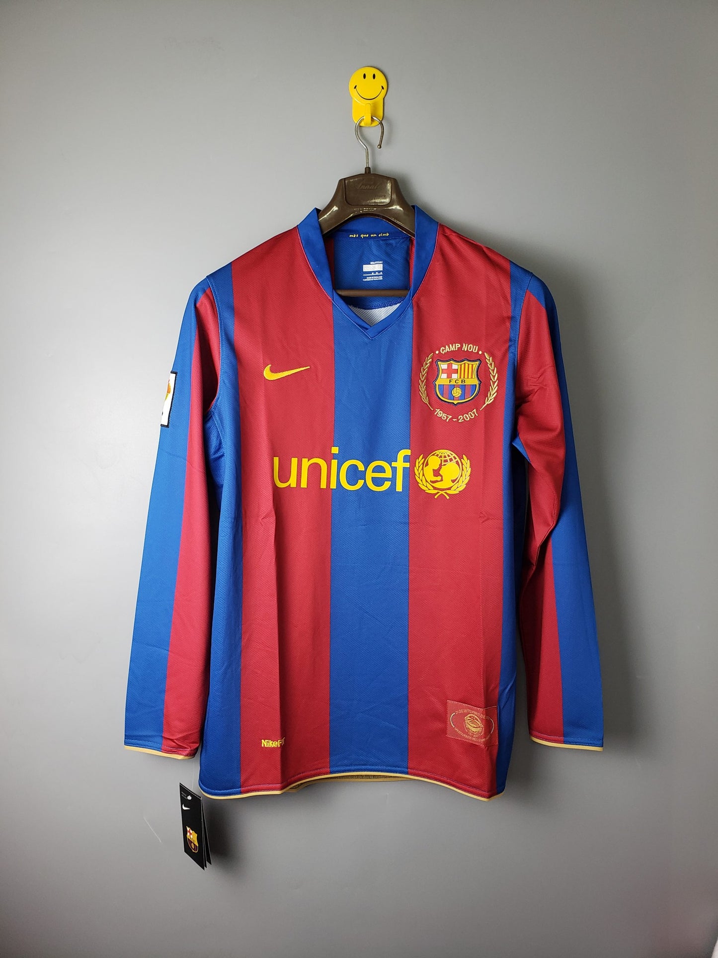 Retro Barcelona 2007/08 Home Long Sleeve Jersey
