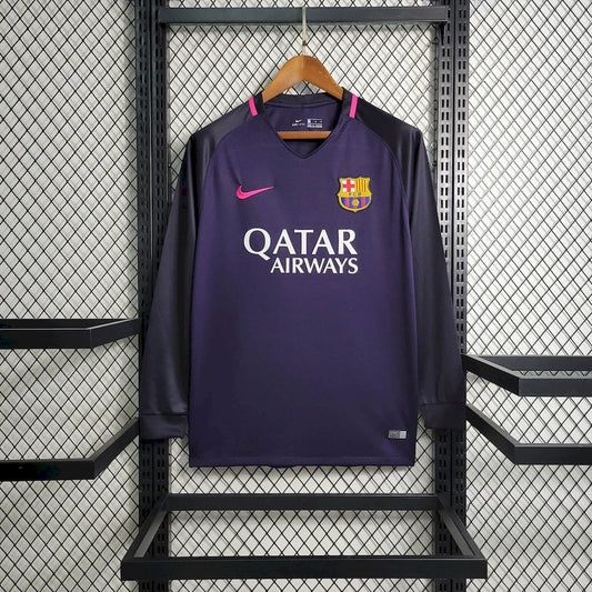 Retro Barcelona 2016/17 Away Long Sleeve Jersey