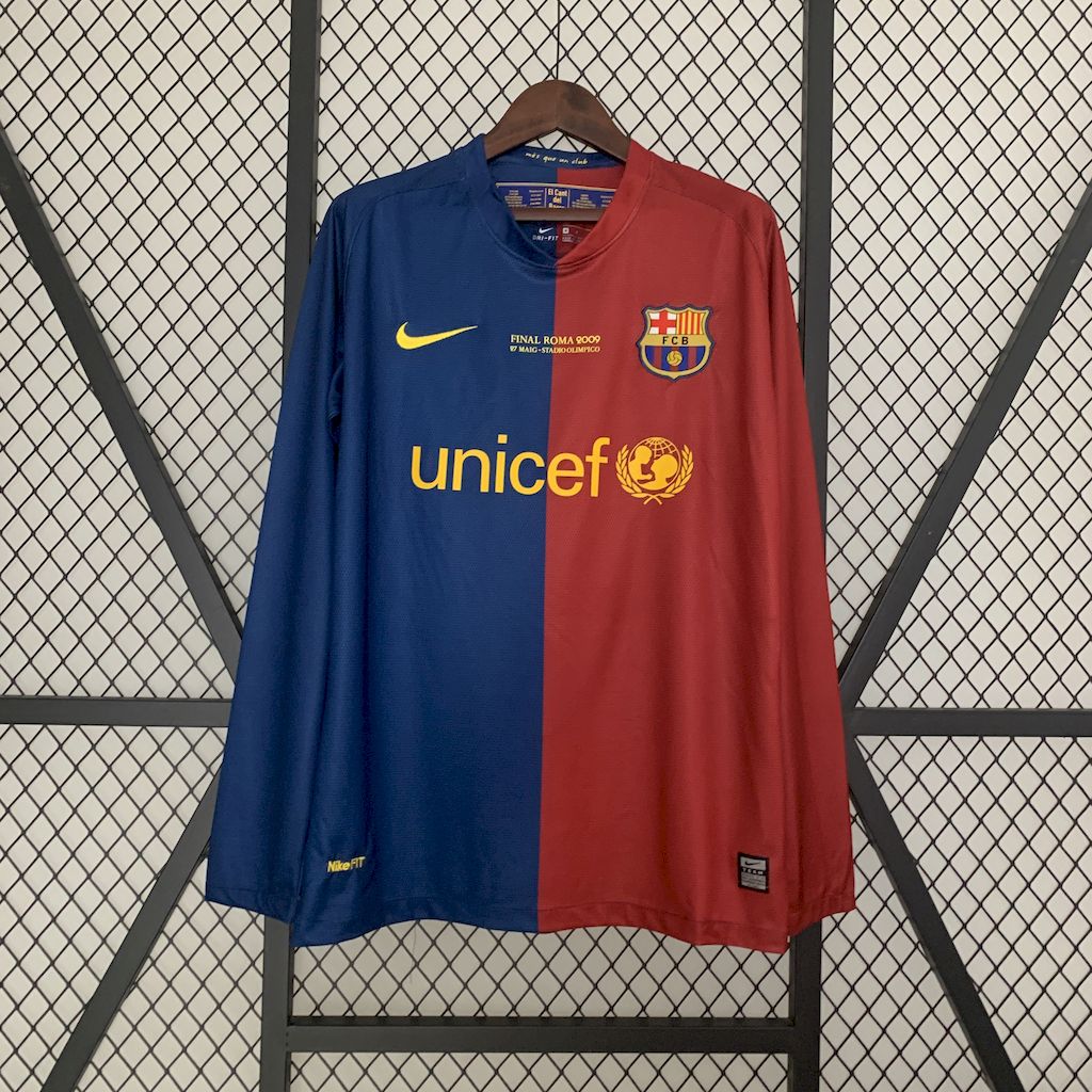 Retro Barcelona 2008/09 Home Long Sleeve Jersey