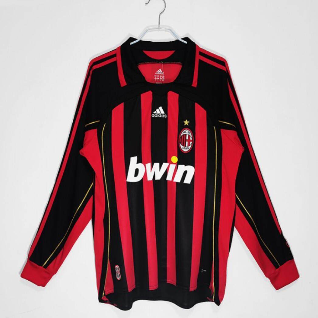 Retro AC Milan 2006/07 Home Long Sleeve Jersey