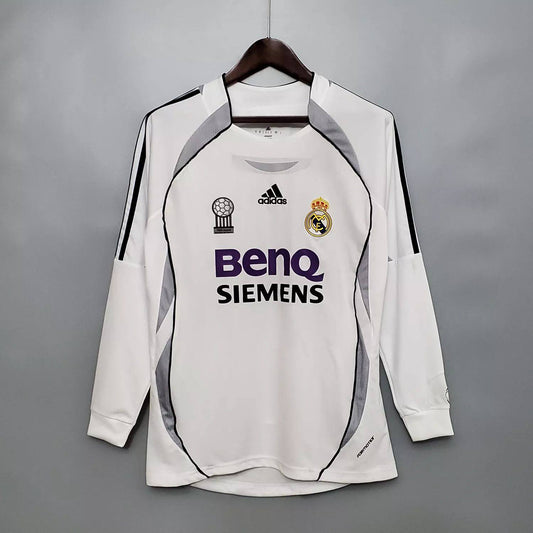 Retro Real Madrid 2006/07 Home Long Sleeve Jersey
