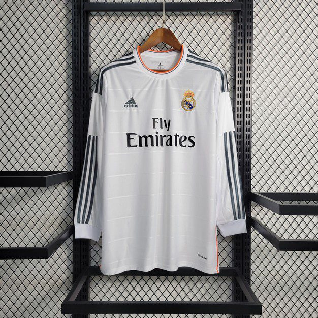 Retro Real Madrid 2013/14 Home Long Sleeve Jersey