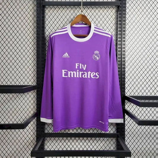 Retro Real Madrid 2016/17 Away Long Sleeve Jersey