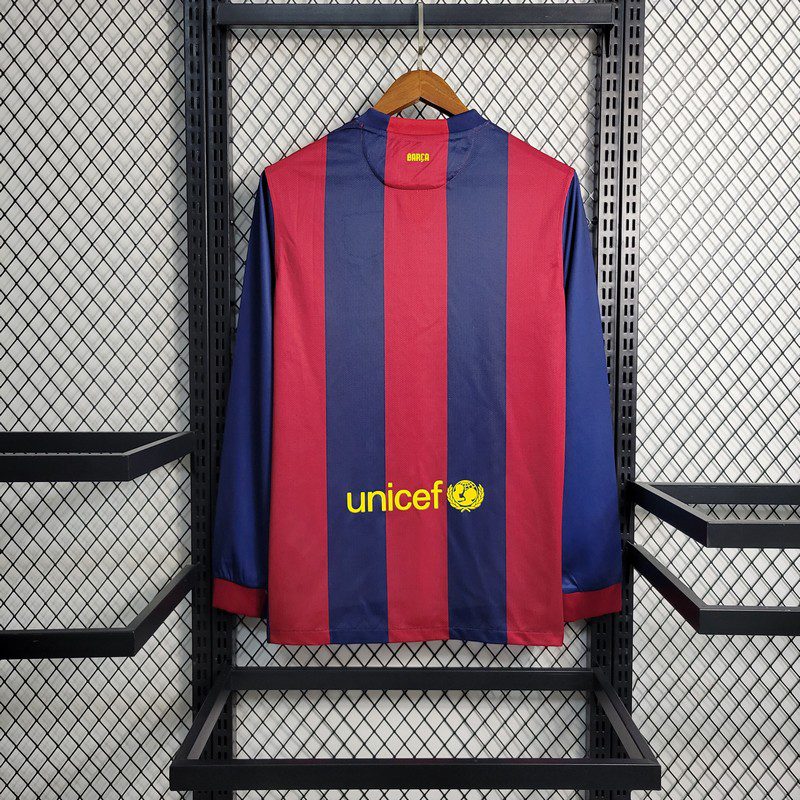 Retro Barcelona 2014/15 Home Long Sleeve Jersey