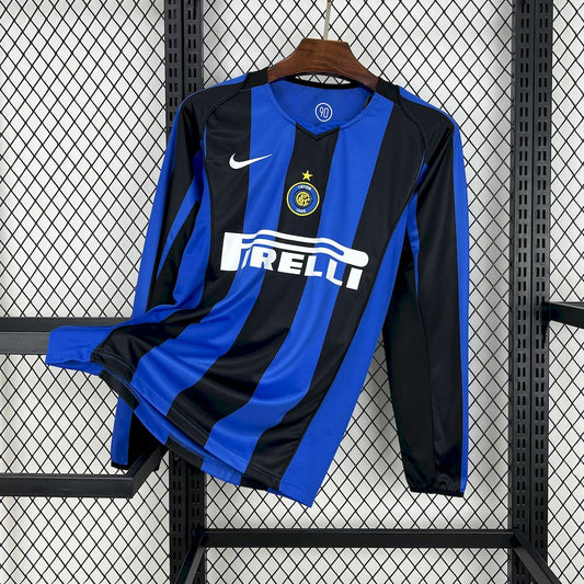 Retro Inter Milan 2004/05 Home Long Sleeve Jersey