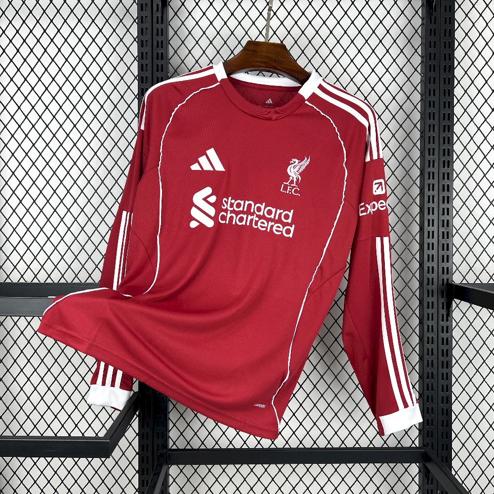 Liverpool 2025/26 Home Long Sleeve Jersey