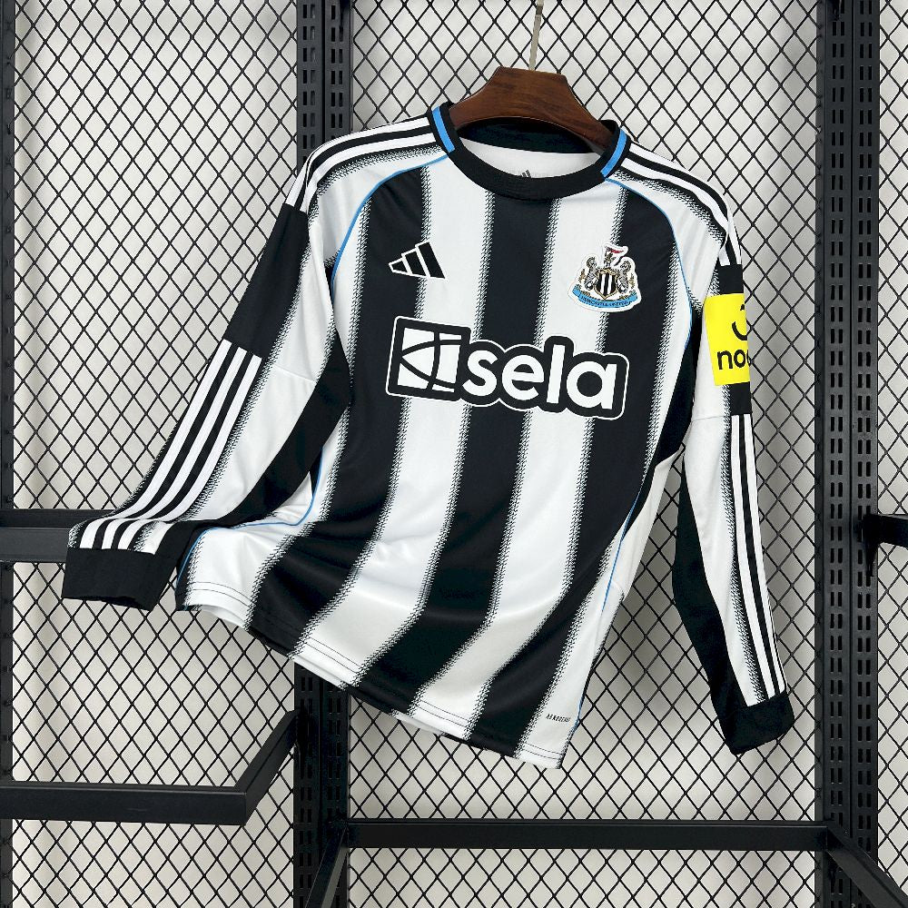 Newcastle United 2025/26 Home Long Sleeve Jersey