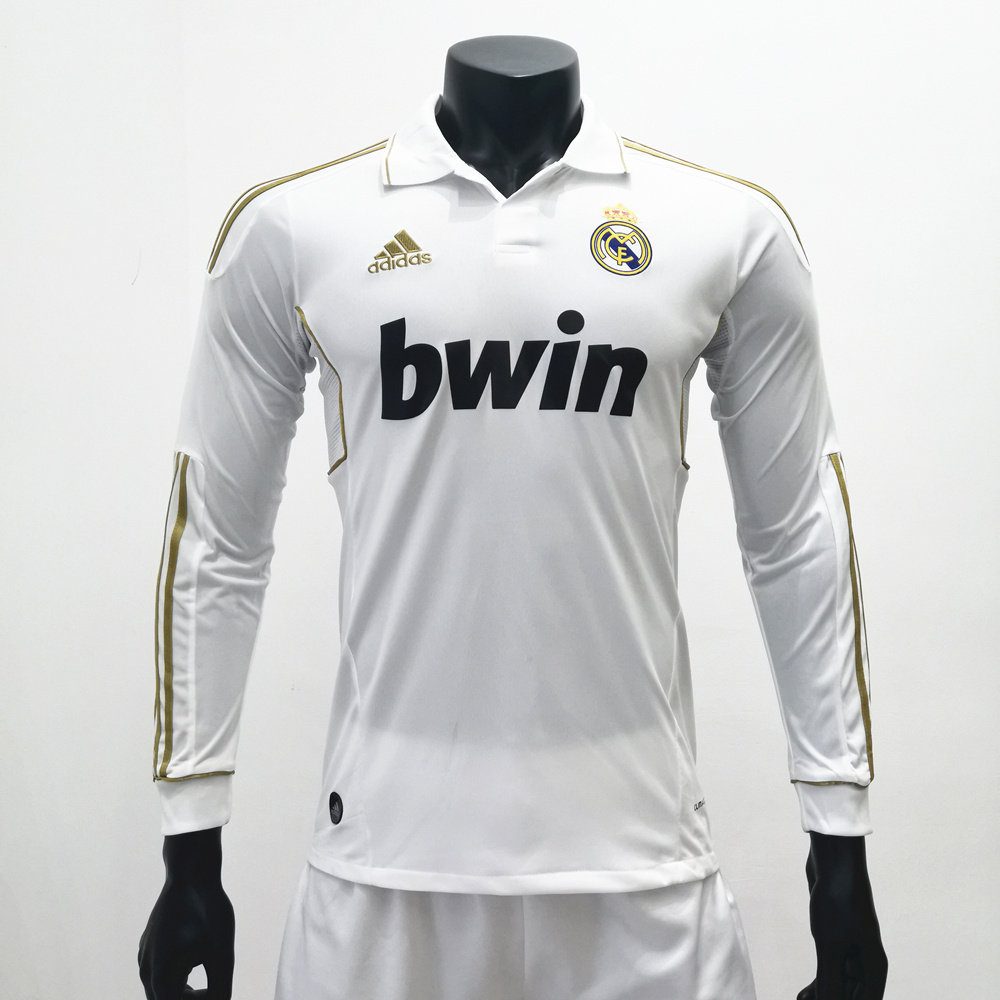 Retro Real Madrid 2011/12 Home Long Sleeve Jersey