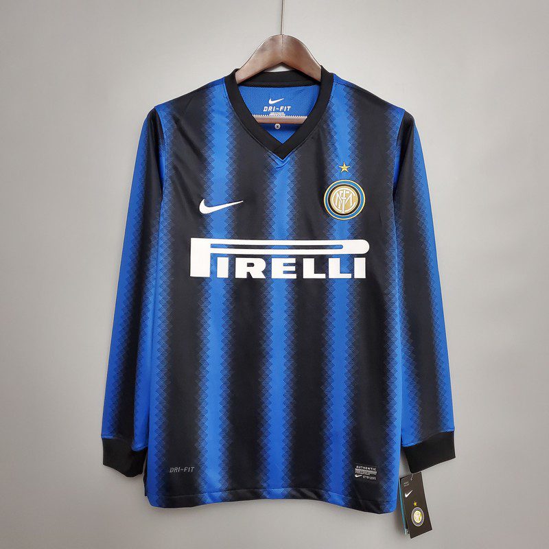 Retro Inter Milan 2010/11 Home Long Sleeve Jersey