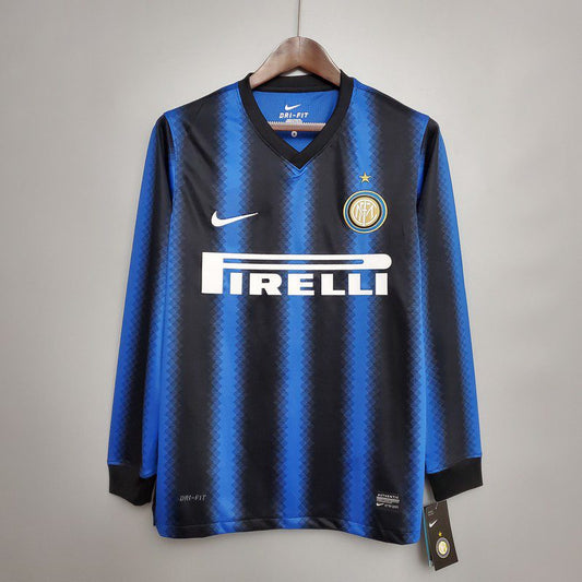 Retro Inter Milan 2010/11 Home Long Sleeve Jersey