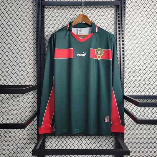 Retro Morocco 1998 Home Long Sleeve Jersey
