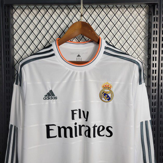 Retro Real Madrid 2013/14 Home Long Sleeve Jersey