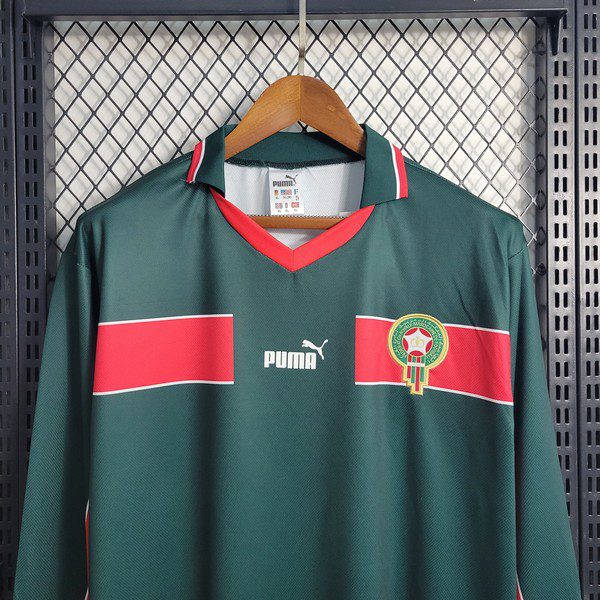 Retro Morocco 1998 Home Long Sleeve Jersey