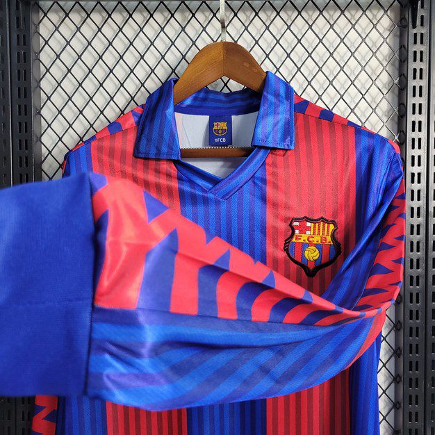 Retro Barcelona 1991/92 Home Long Sleeve Jersey