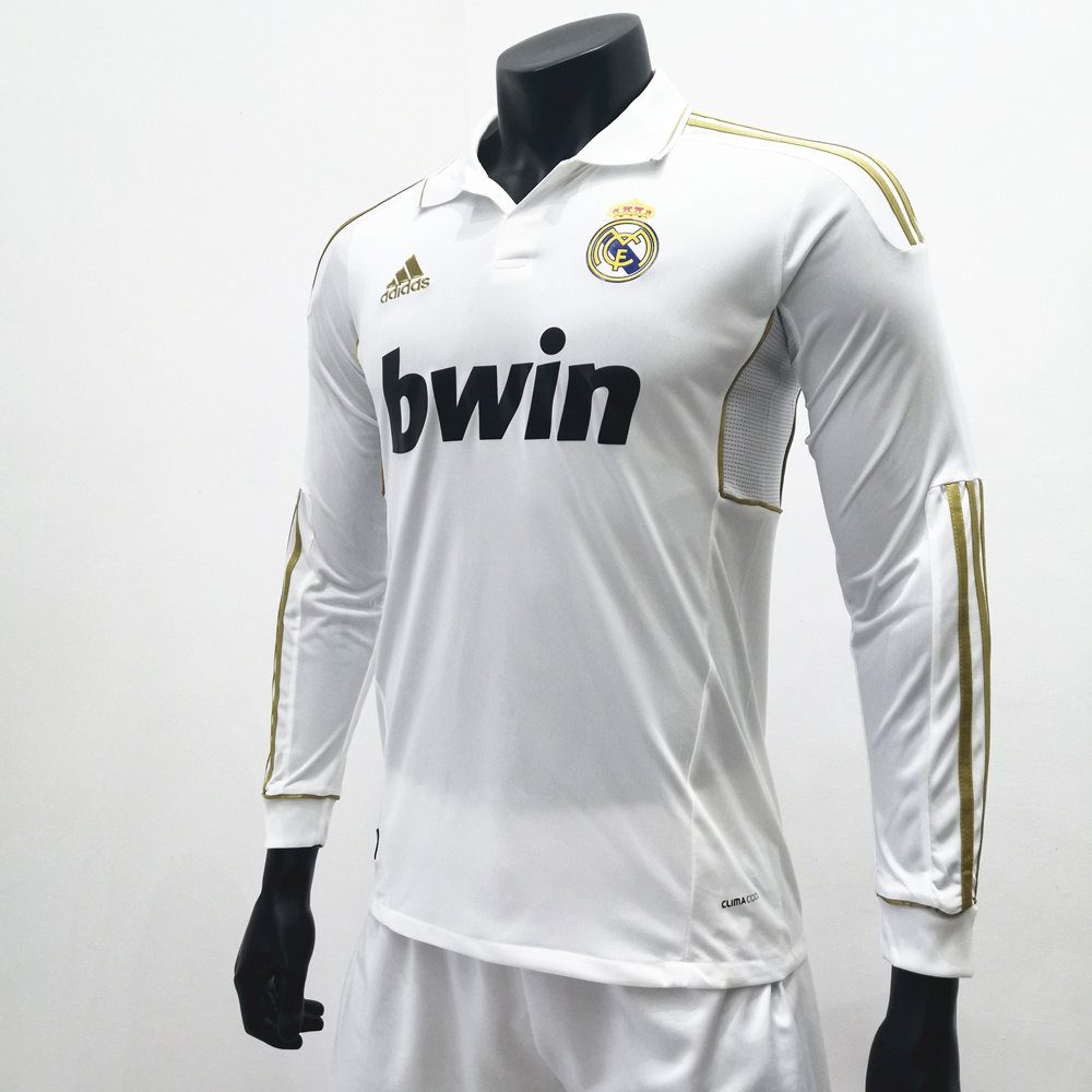 Retro Real Madrid 2011/12 Home Long Sleeve Jersey