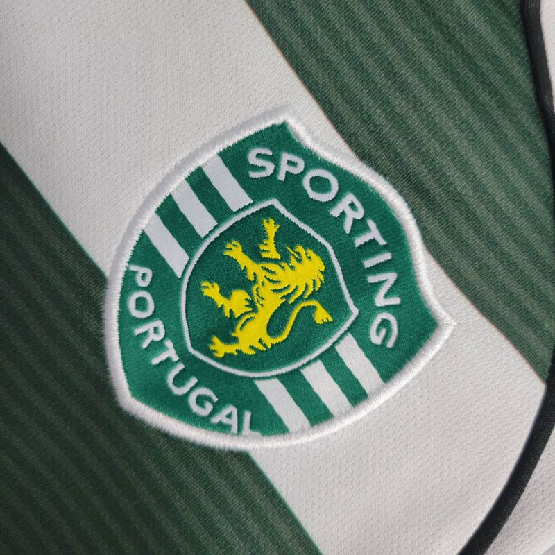 Retro Sporting CP 2001/03 Home Long Sleeve Jersey