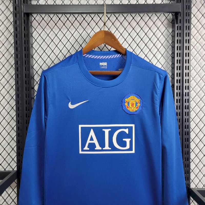 Retro Manchester United 2008/09 Third Long Sleeve Jersey