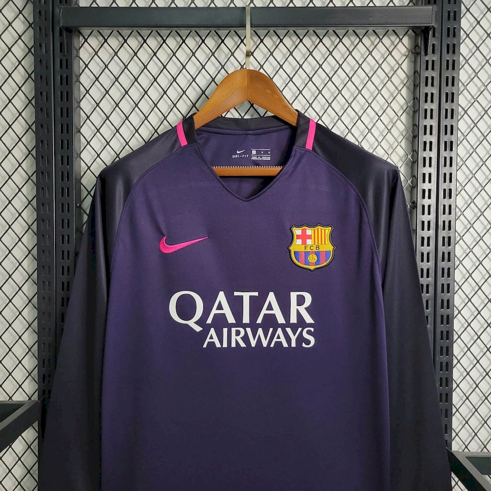 Retro Barcelona 2016/17 Away Long Sleeve Jersey