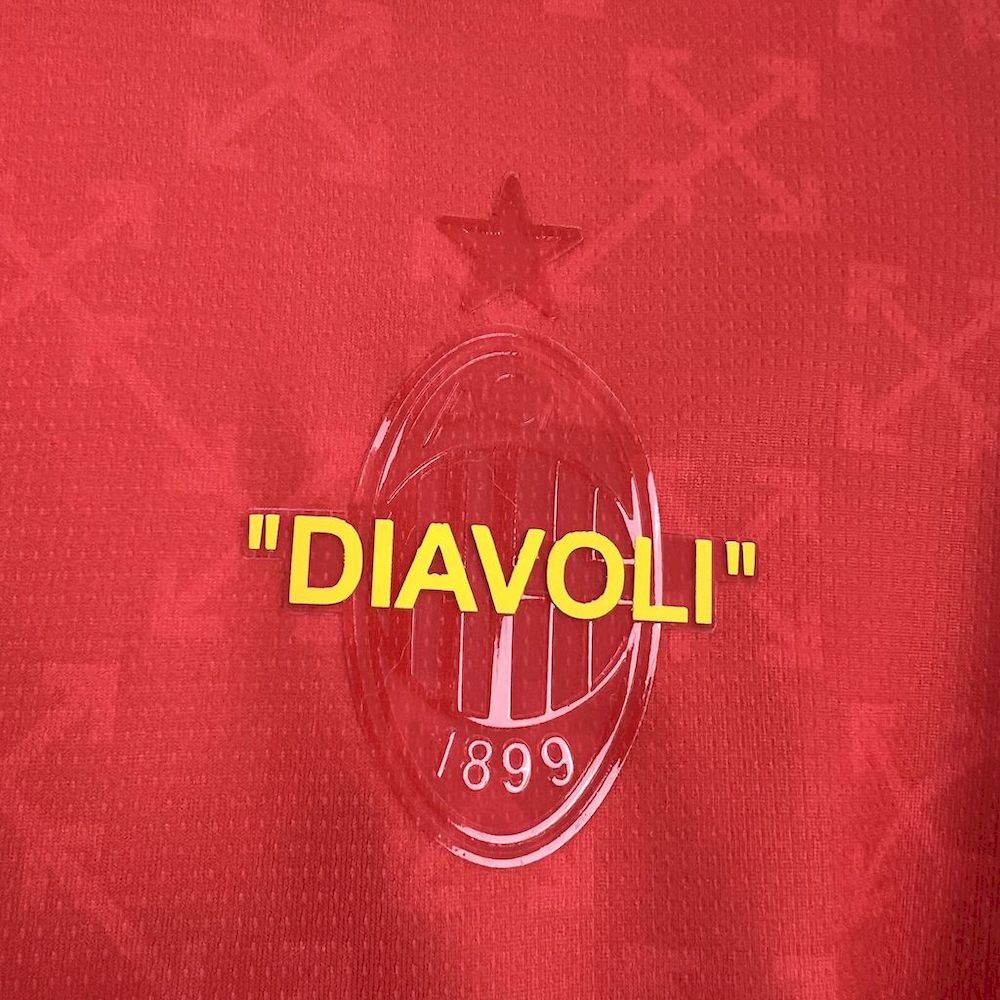 Mens AC Milan 2025/26 Co-Branded Red Edition Jersey