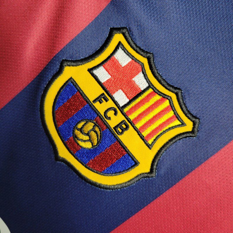 Retro Barcelona 2014/15 Home Long Sleeve Jersey