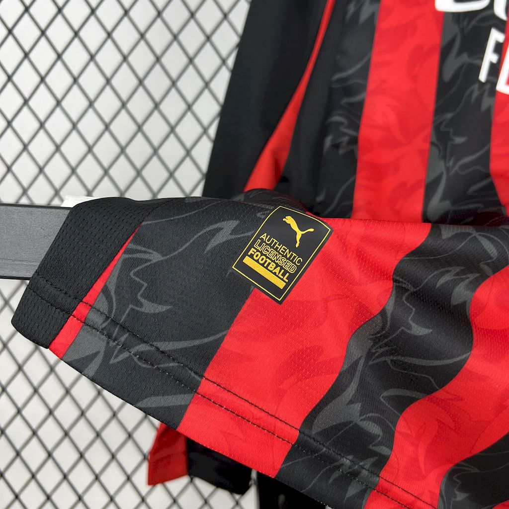 AC Milan 2025/26 Home Long Sleeve Jersey