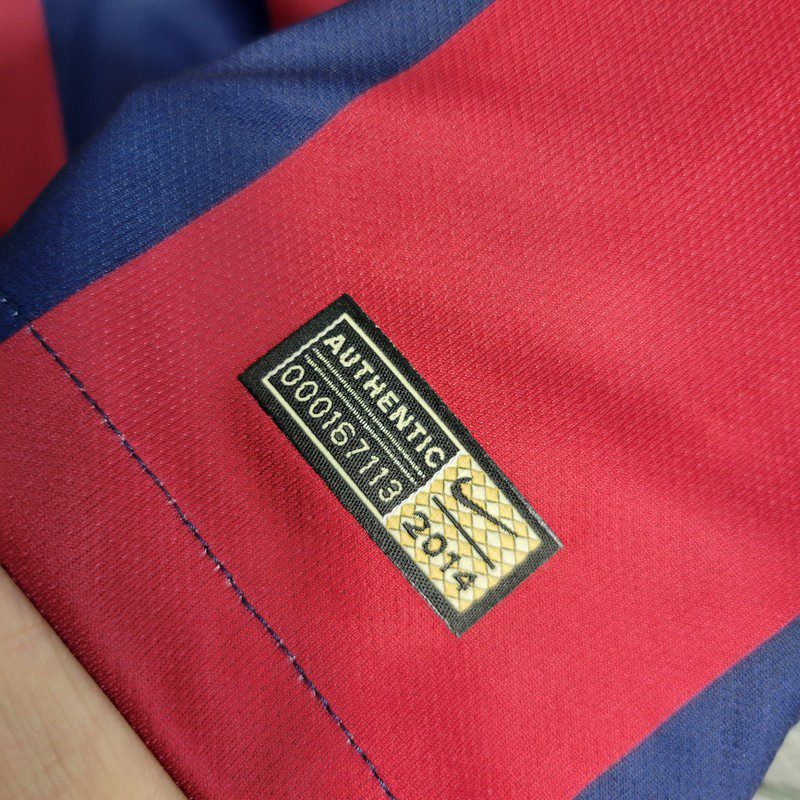 Retro Barcelona 2014/15 Home Long Sleeve Jersey