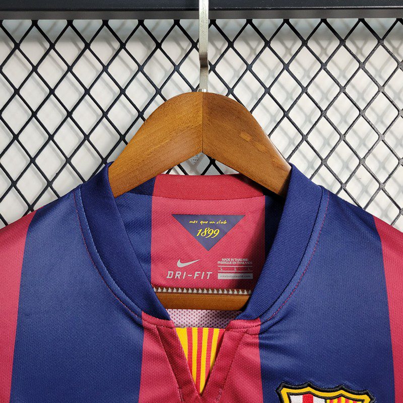 Retro Barcelona 2014/15 Home Long Sleeve Jersey